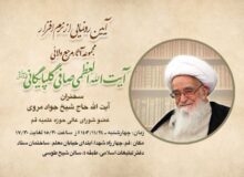 آیین رونمایی از نرم افزار مجموعه آثار آیت الله العظمی صافی